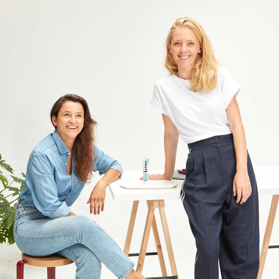 Marie Belile et Juliette Lailler, co-fondatrices de Krème