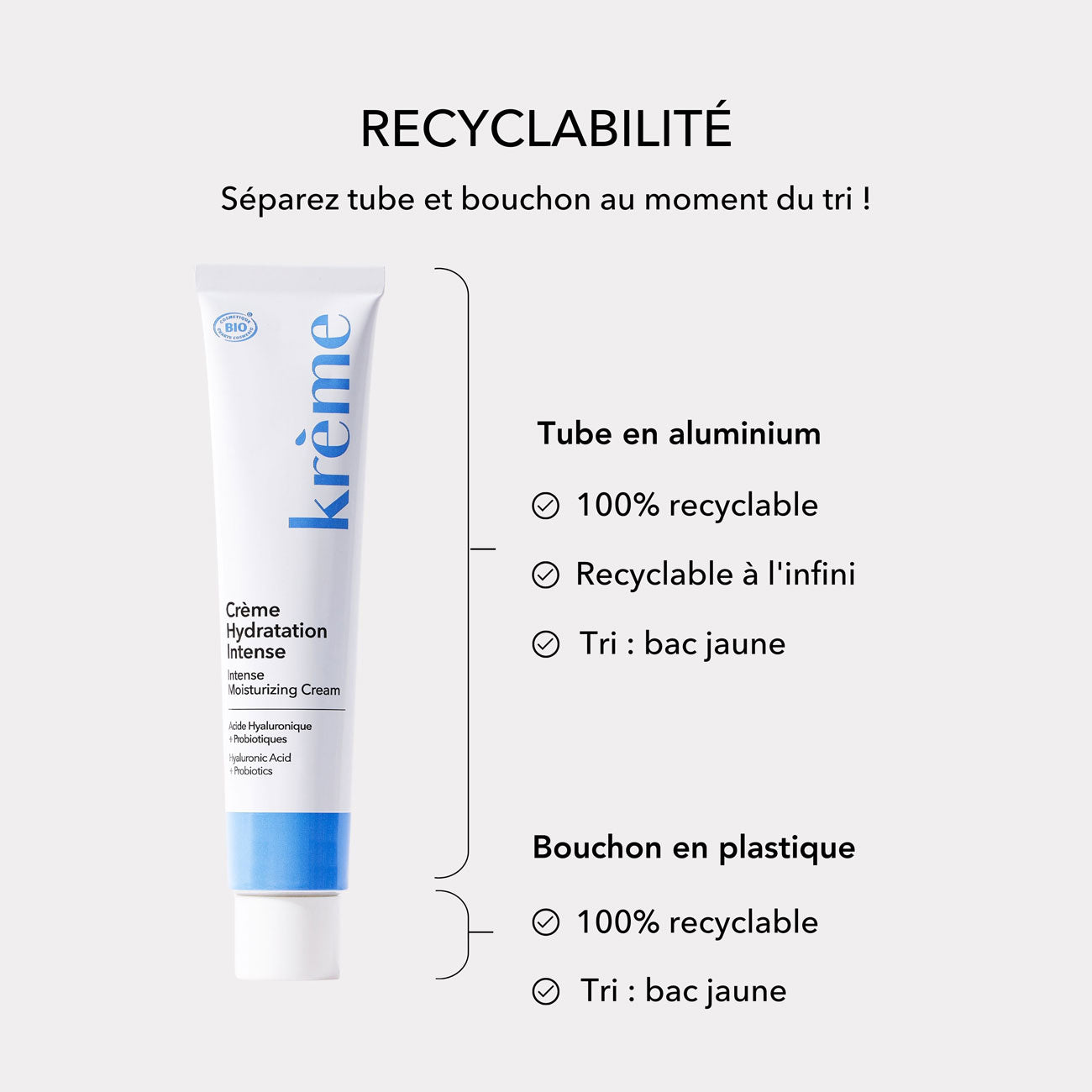 Crème hydratante aux probiotiques