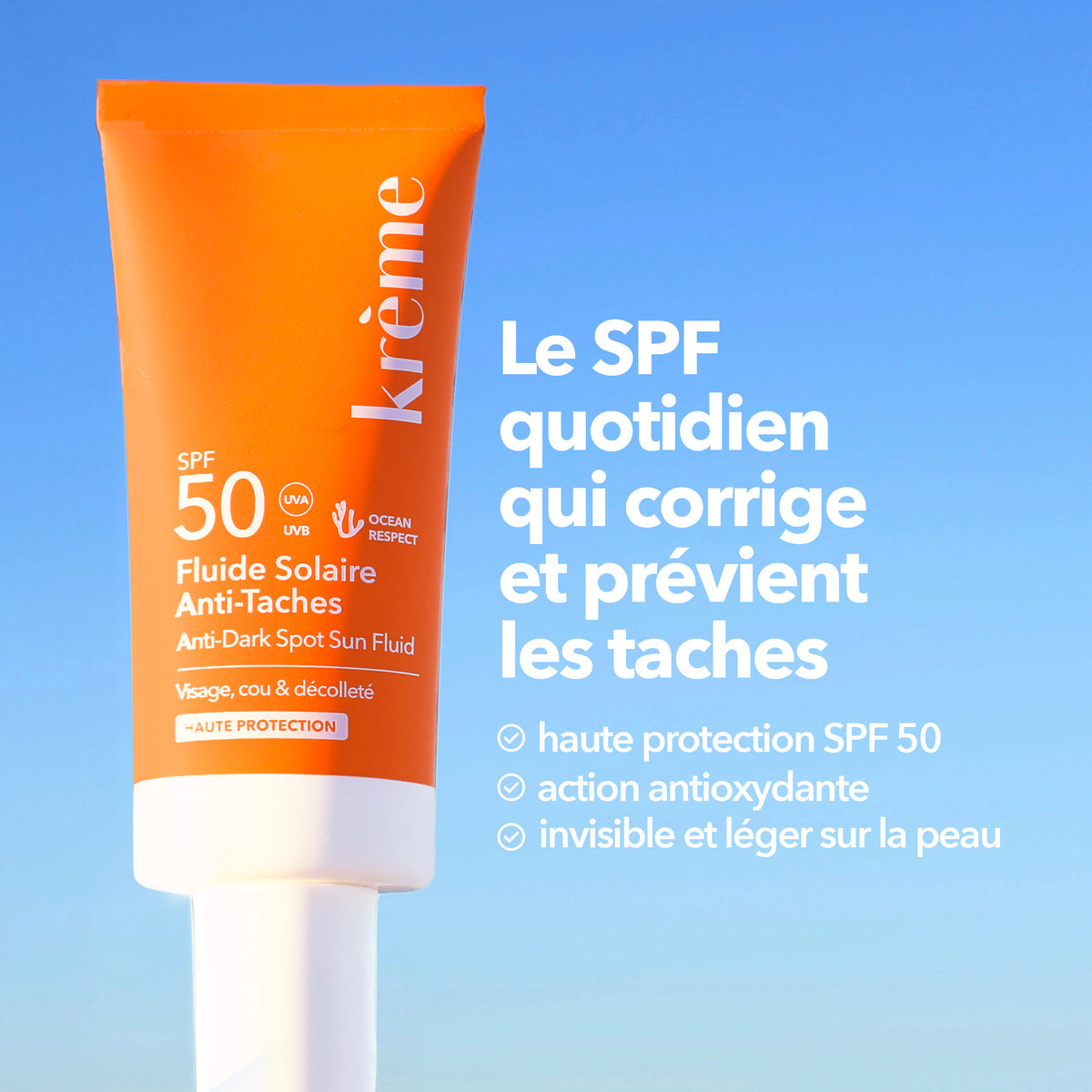 Fluide Solaire Anti-Taches SPF Corrige Taches