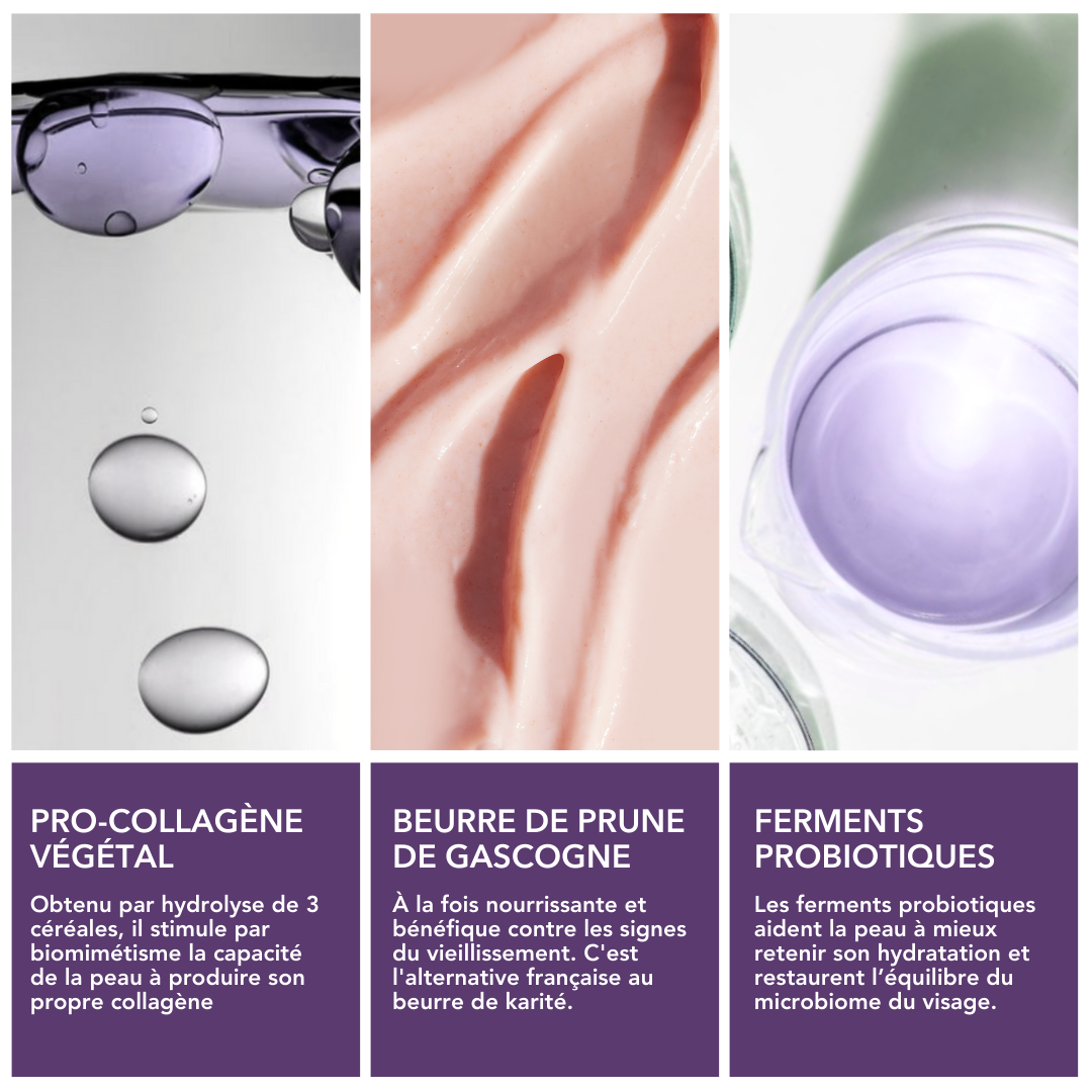 ingredients naturels de la creme collagene