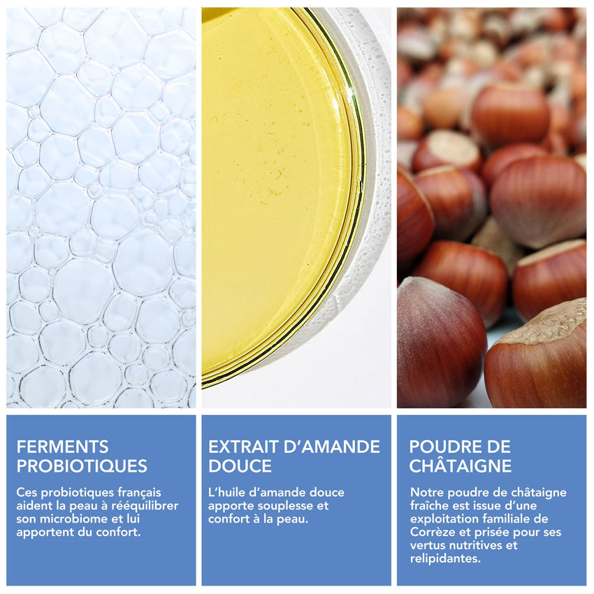 Démaquillant solide visage aux probiotiques