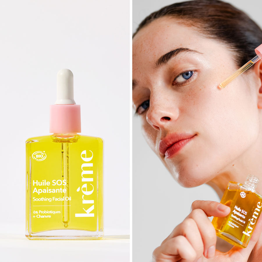 huile apaisante probiotiques naturelle bio