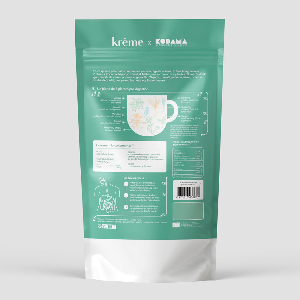 Tisane bio bonne digestion peau saine