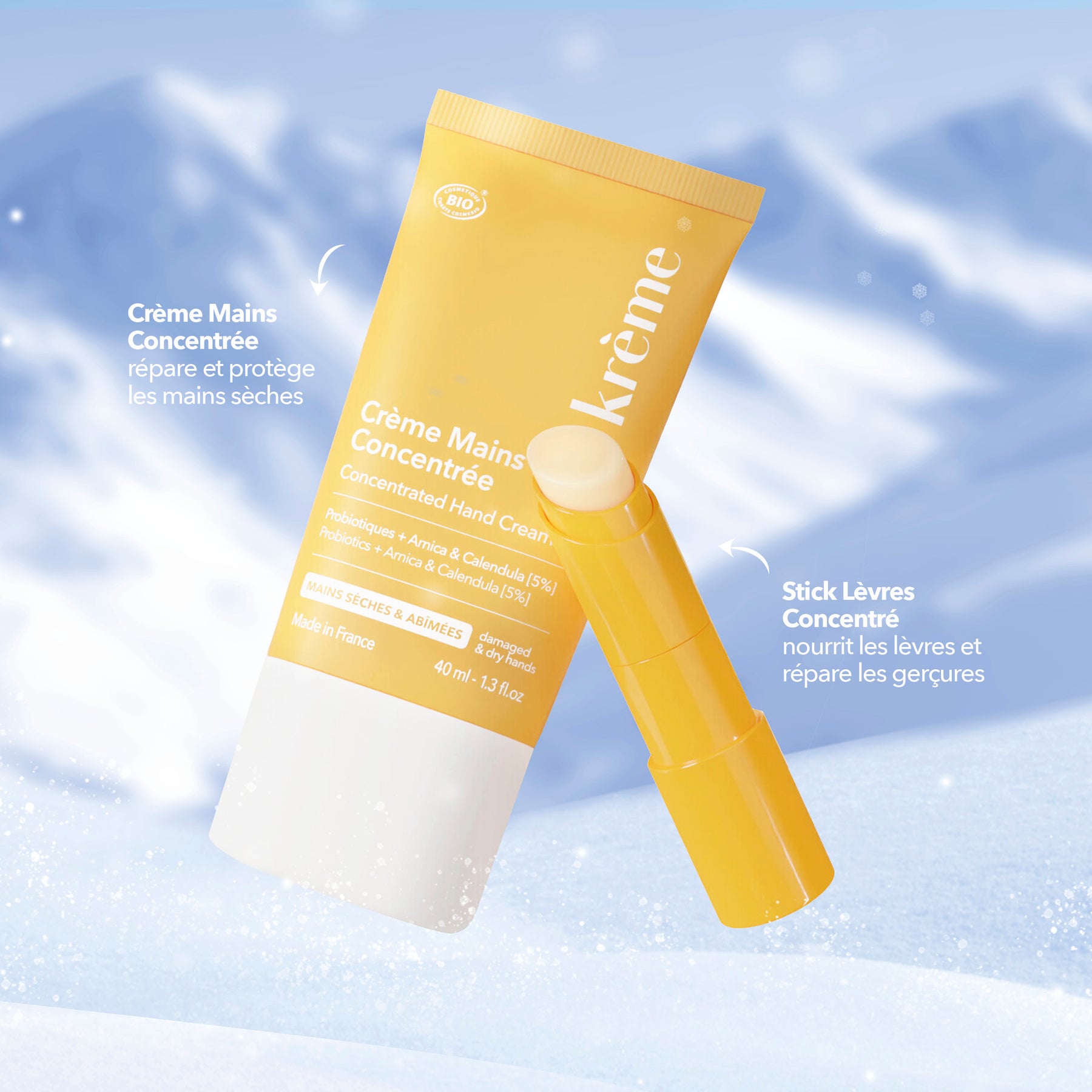 Krème Coffret Duo Mains Levres Réparateur