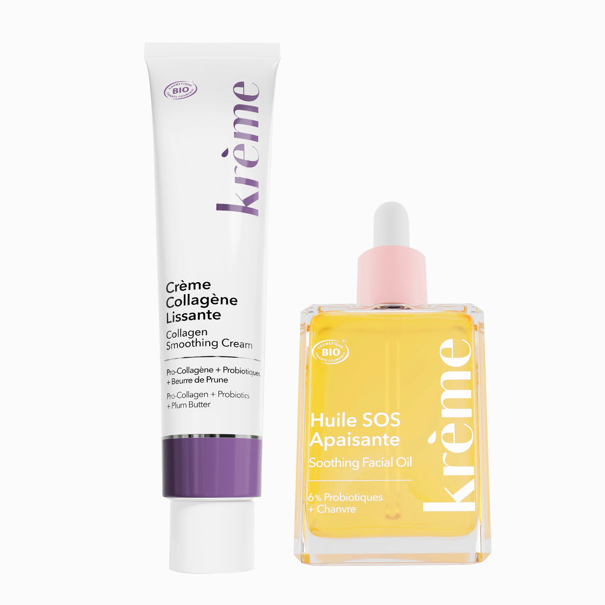 Krème Duo Éclat Crème Collagène et Huile SOS