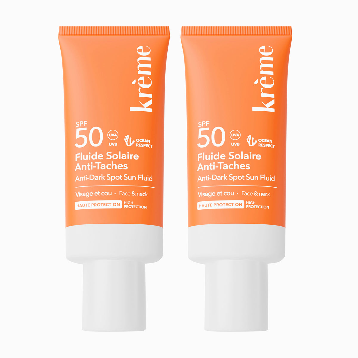 Duo crème solaire visage anti taches