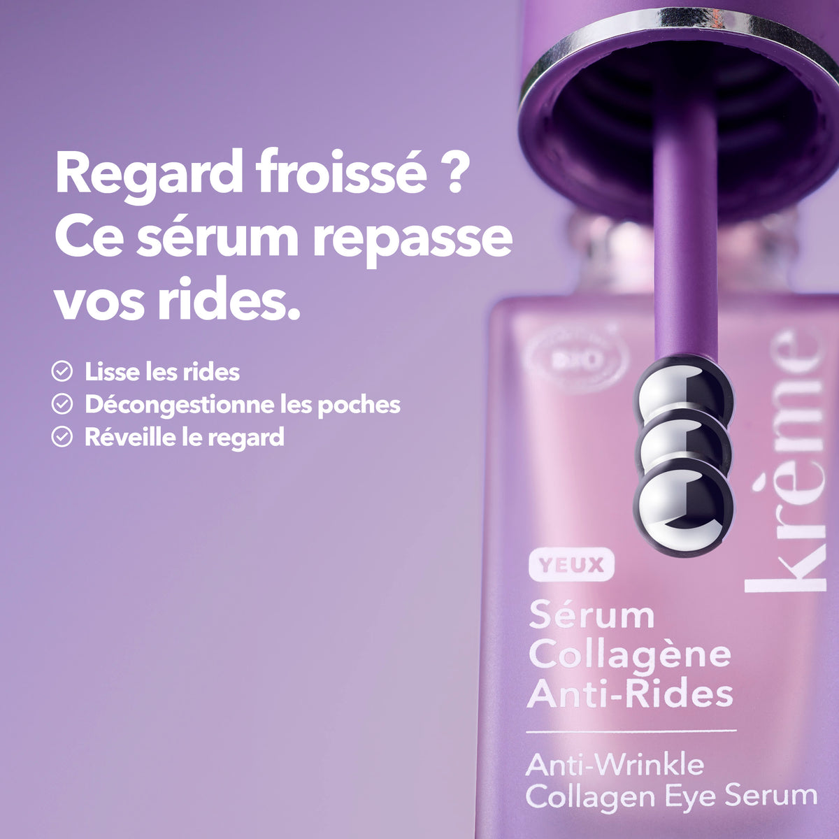 Krème Sérum Yeux Collagène Anti-Rides Lisse