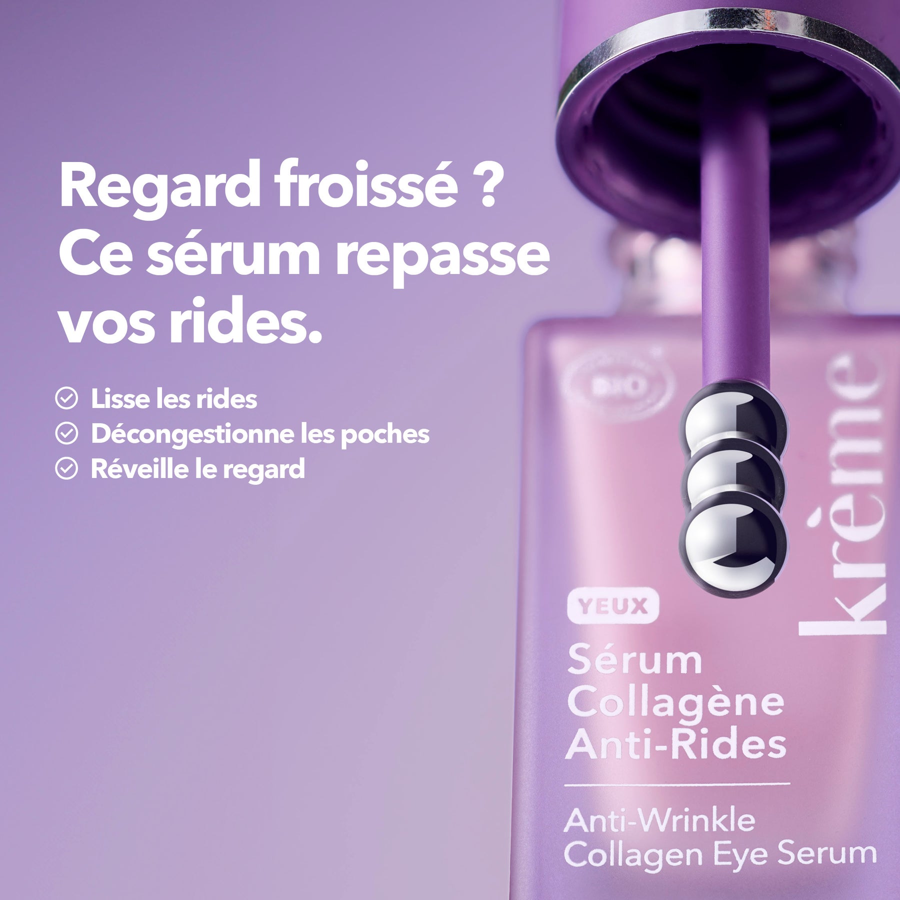 Krème Sérum Yeux Collagène Anti-Rides Lisse