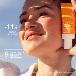 Crème solaire visage efficace contre les taches de soleil