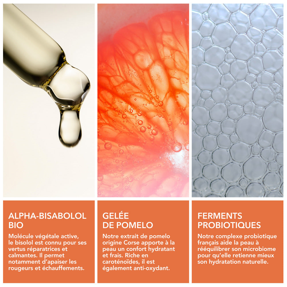 bisabolol bio, gelée de pomelo, ferments probiotiques