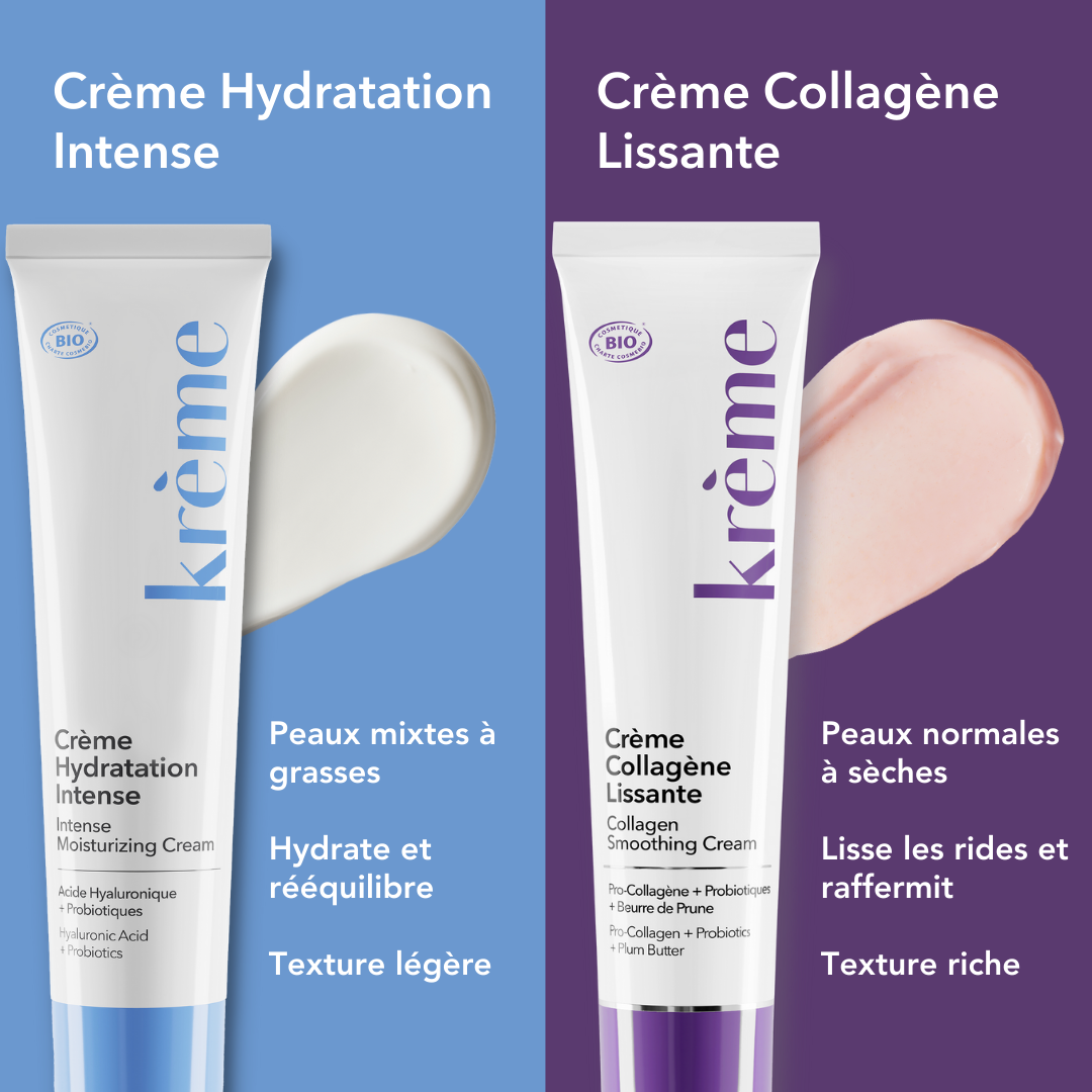 creme collagene vs creme hydratation intense
