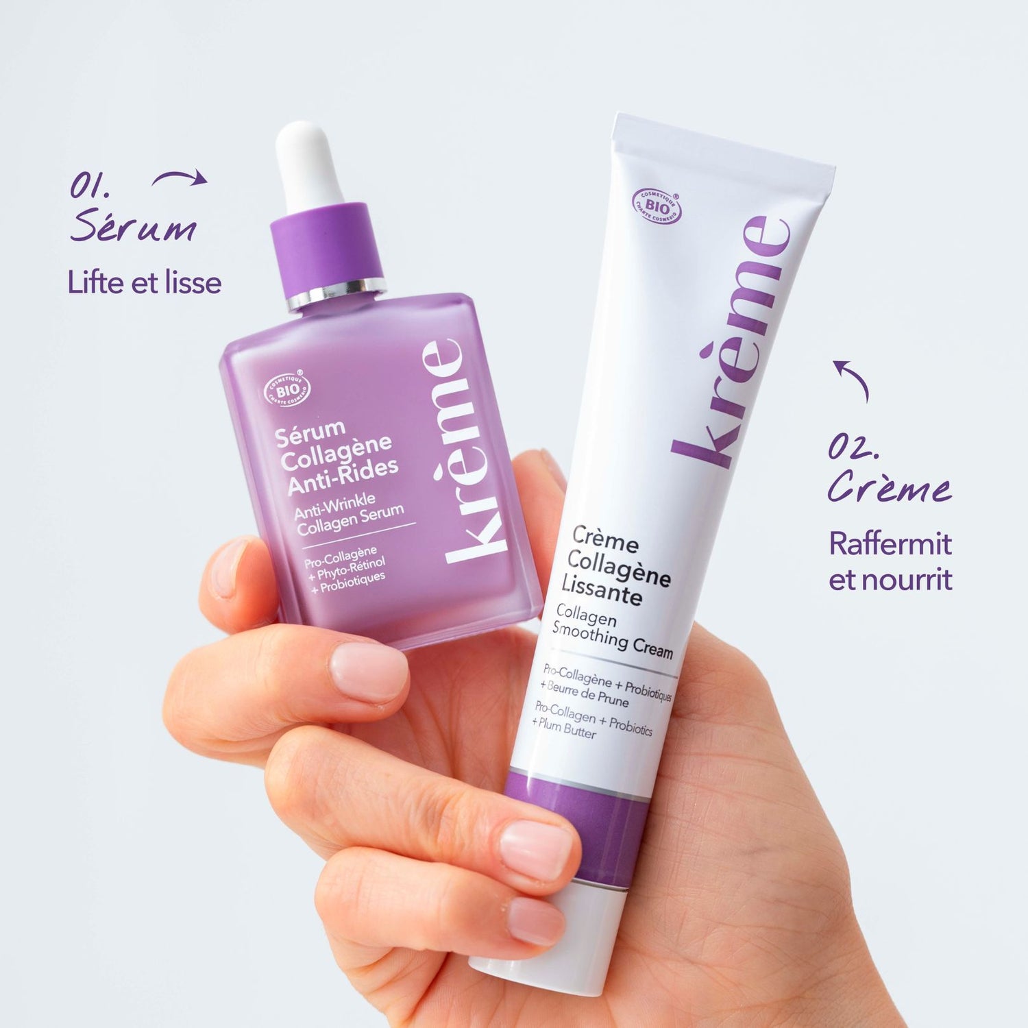 Duo Collagène Anti-Rides - Sérum et crème anti-rides | Krème