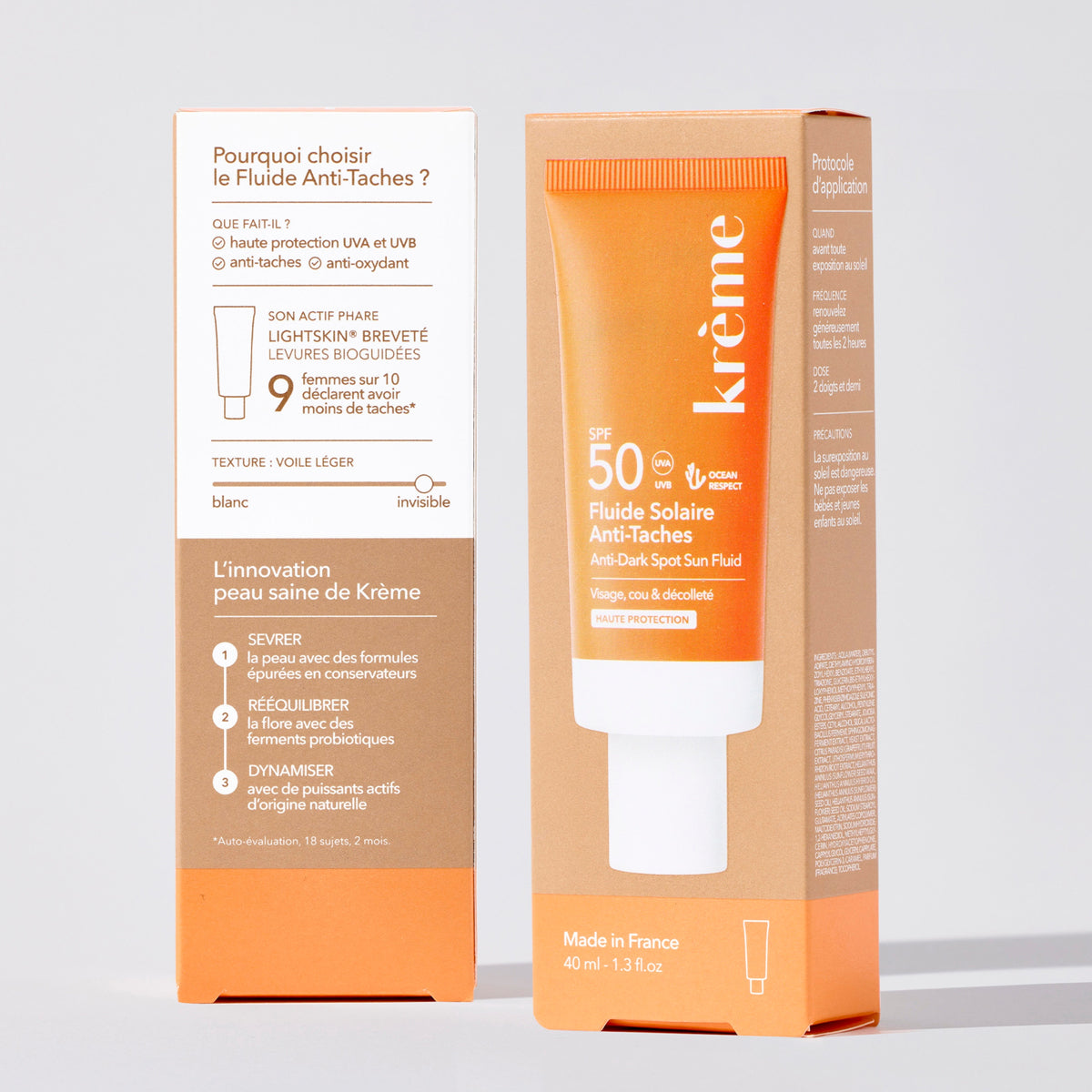 Fluide Solaire Anti-Taches Étuis