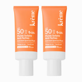 Duo crème solaire visage anti taches
