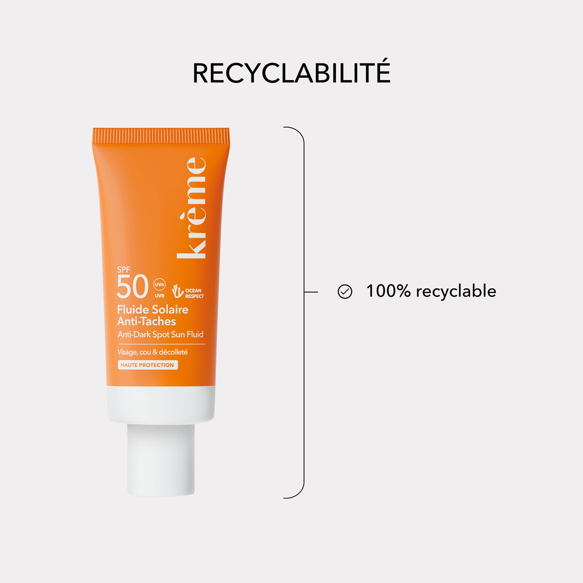Crème solaire 100% recyclable